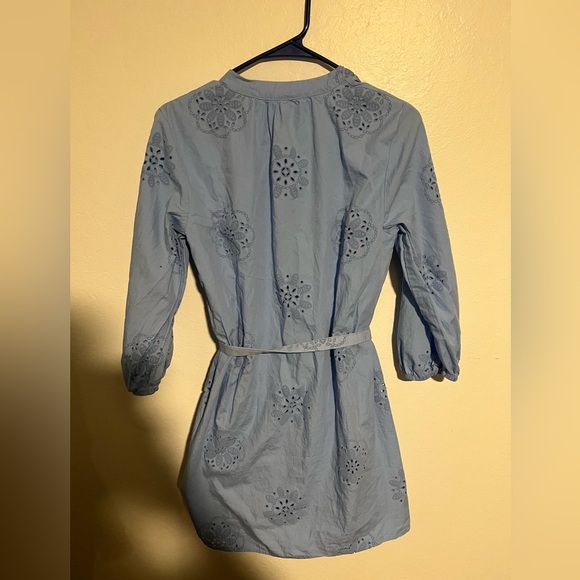 Zara Poplin Dress with Rubberized Embroidery Size M - Picture 6 of 6